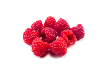 Himbeeren isoliert