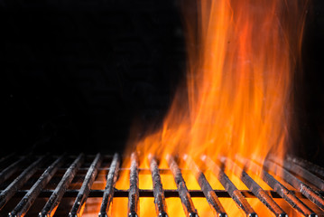 Empty BBQ Flaming grate.