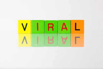 Viral - an inscription from children's blocks