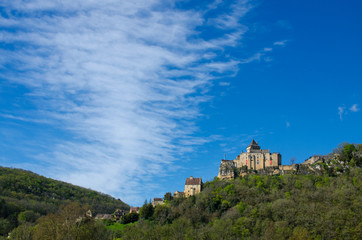 Fototapeta na wymiar Le Château de Castelnaud-la-Chapelle dans le Périgord Noir