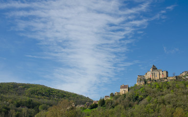 Fototapeta na wymiar Le Château de Castelnaud-la-Chapelle dans le Périgord Noir