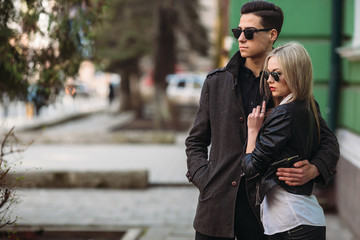 Fototapeta premium Young beautiful couple