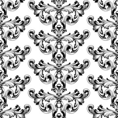 Vintage floral ornamental seamless pattern. Vector.