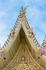 Fototapeta premium Gable roof at Wat Sisa Thong ,Nakhon Pathom,Thailand 