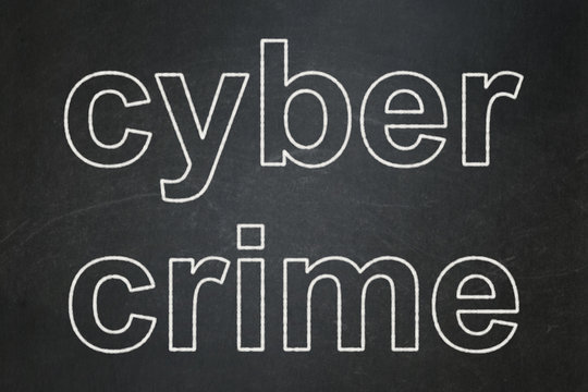 Safety concept: Cyber Crime on chalkboard background