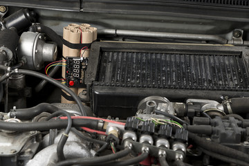 Time Bomb on Car Engine   