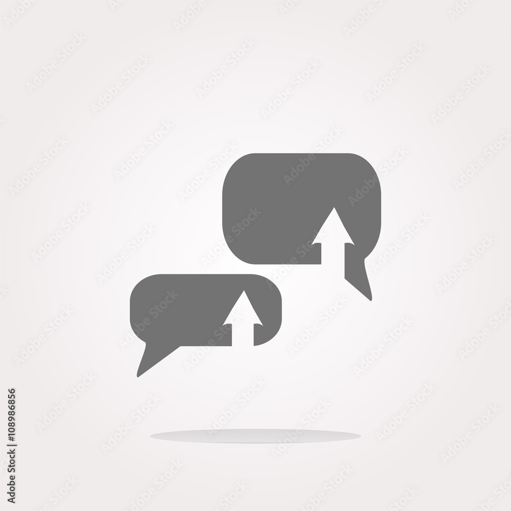 Poster vector upload from cloud icon. upload button. load symbol