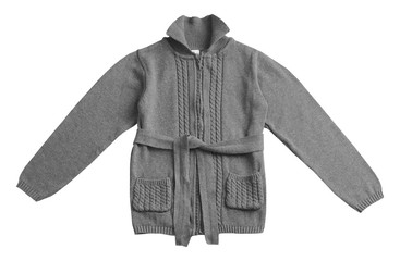 Fototapeta premium Female winter sweater isolated on white