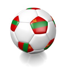 Obraz premium Football soccer ball with a national flag texture