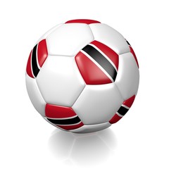 Fototapeta premium Football soccer ball with a national flag texture