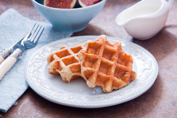Fresh Belgian waffles
