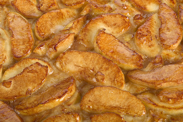 Apfelkuchen als ein food Hintergrund, focus stacking.