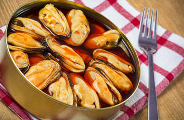 Aperitivo,mejillones en escabeche