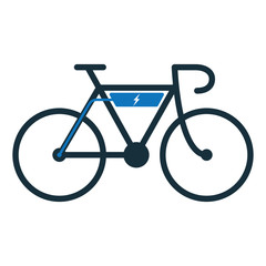 Fototapeta premium electro bicycle bike e-bike icon