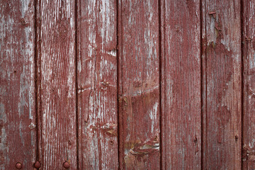 arrière plan de planche en bois rouge délavé