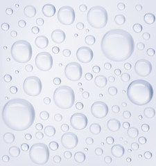 Water drops. Realistic vector illustration.