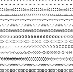 Set of calligraphic decorative dividers, design elements and orn