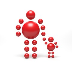 3D abstract Ballman characters