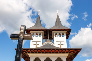 Orthodox church in Manastirea Prislop, Maramures country, Romania