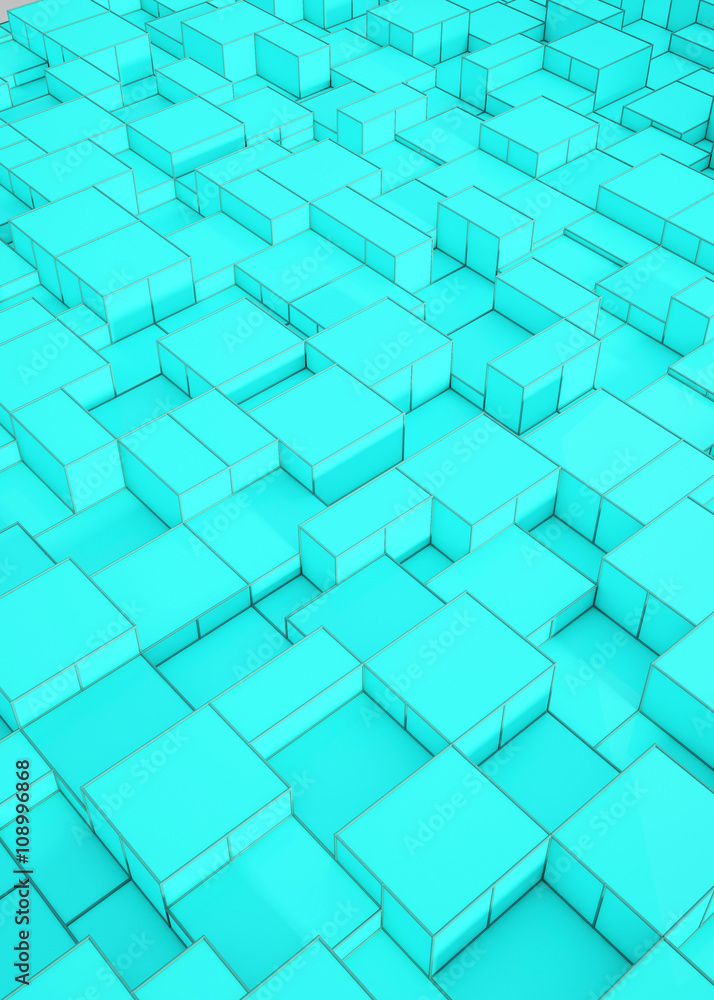 Poster square box shape pattern according to the size and proportion of the beautiful in the colorful