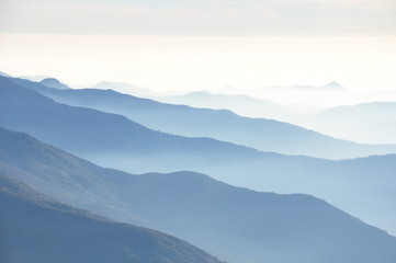 Fototapeta na wymiar Smokey mountains