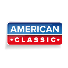 American Classic vector button