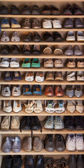 Shoes and more shoes, from fashion high heels to slippers.