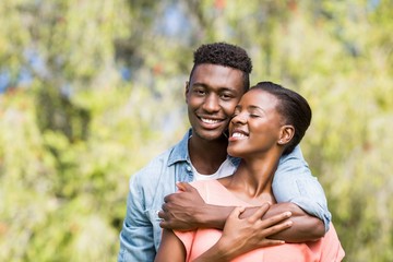 Fototapeta premium Happy couple posing together