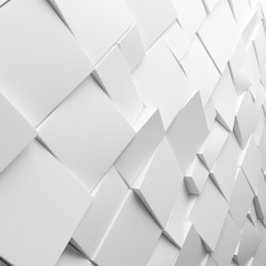 Geometric white abstract polygons, as tile wall - 109002893
