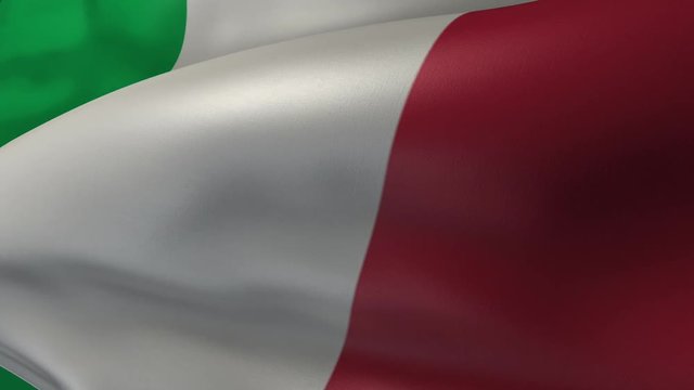 Flag of Italy / 3D Animated and Loopable
