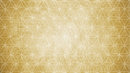 Sacred geometry in flower pattern shape on background
