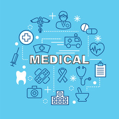medical minimal outline icons
