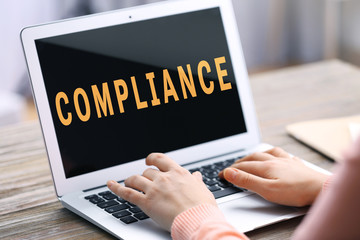 Compliance rules law concept