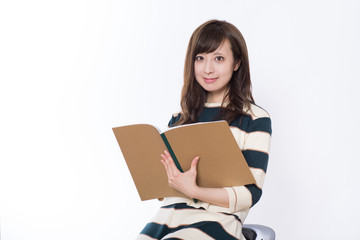 Naklejka premium 働く日本人女性のポートレイト