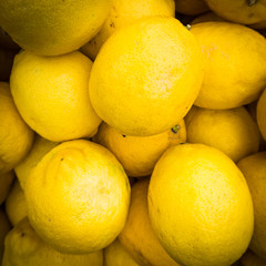 lemons background.   Group of fresh lemons