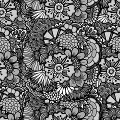 Hand drawn floral wallpaper