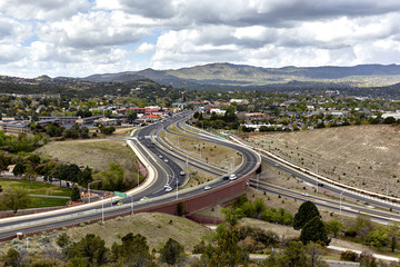 Prescott, Arizona, USA - April 25, 2016 View of highway 69 intersecting highway 89 in Prescott,...
