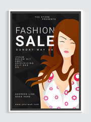 Fashion Sale Poster, Banner or Flyer design.