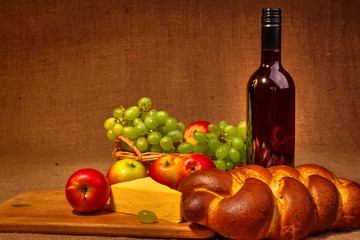 Wine in still life