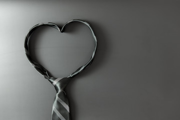 Heart shaped tie