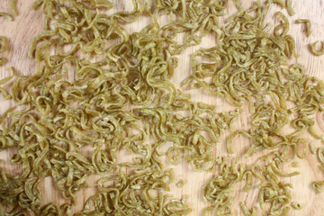 Dry instant vegetable noodle - noodles of fast preparation