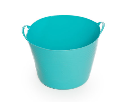 Blue color plastic basket