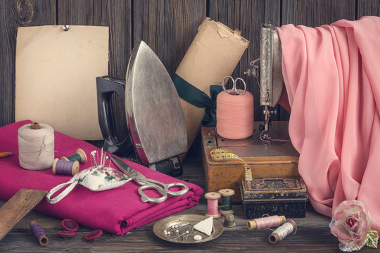 Vintage sewing supplies