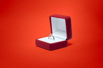 wedding rings in a box