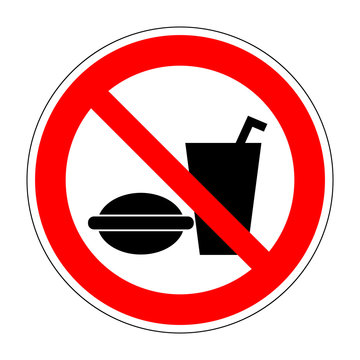 Sign no eat and drink 15.04
