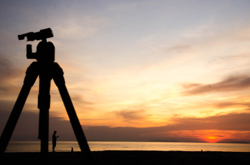 twilight Andaman Sea soft focus