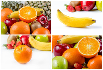 Fototapeta na wymiar many fruits