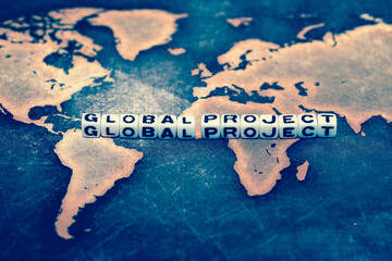 GLOBAL PROJECT on cubes, conceptual image