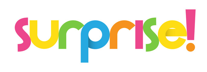 SURPRISE Colourful Vector Banner