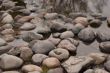 Fototapeta premium Stones in water background.